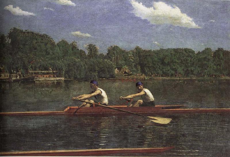 Thomas Eakins The buddie is rowing the boat Sweden oil painting art